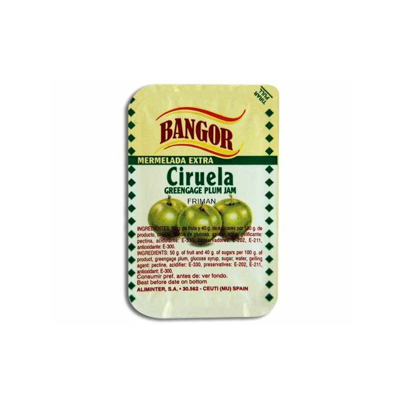 MERMELADA DE CIRUELA MONODOSIS PLÁST. 108/20 gr.